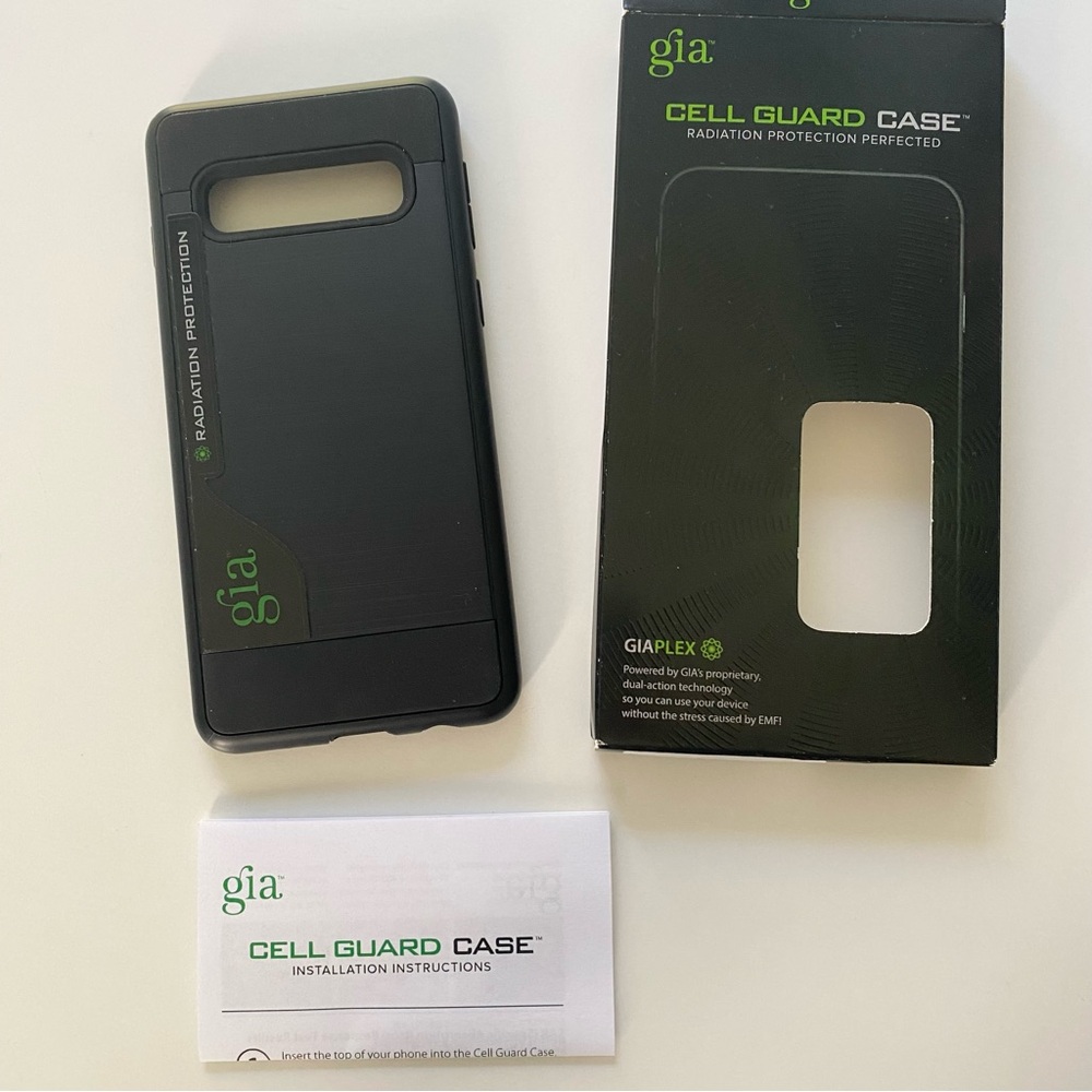 New Gia Cell Guard Case, Radiation Protection, for Samsung Galaxy S10, black